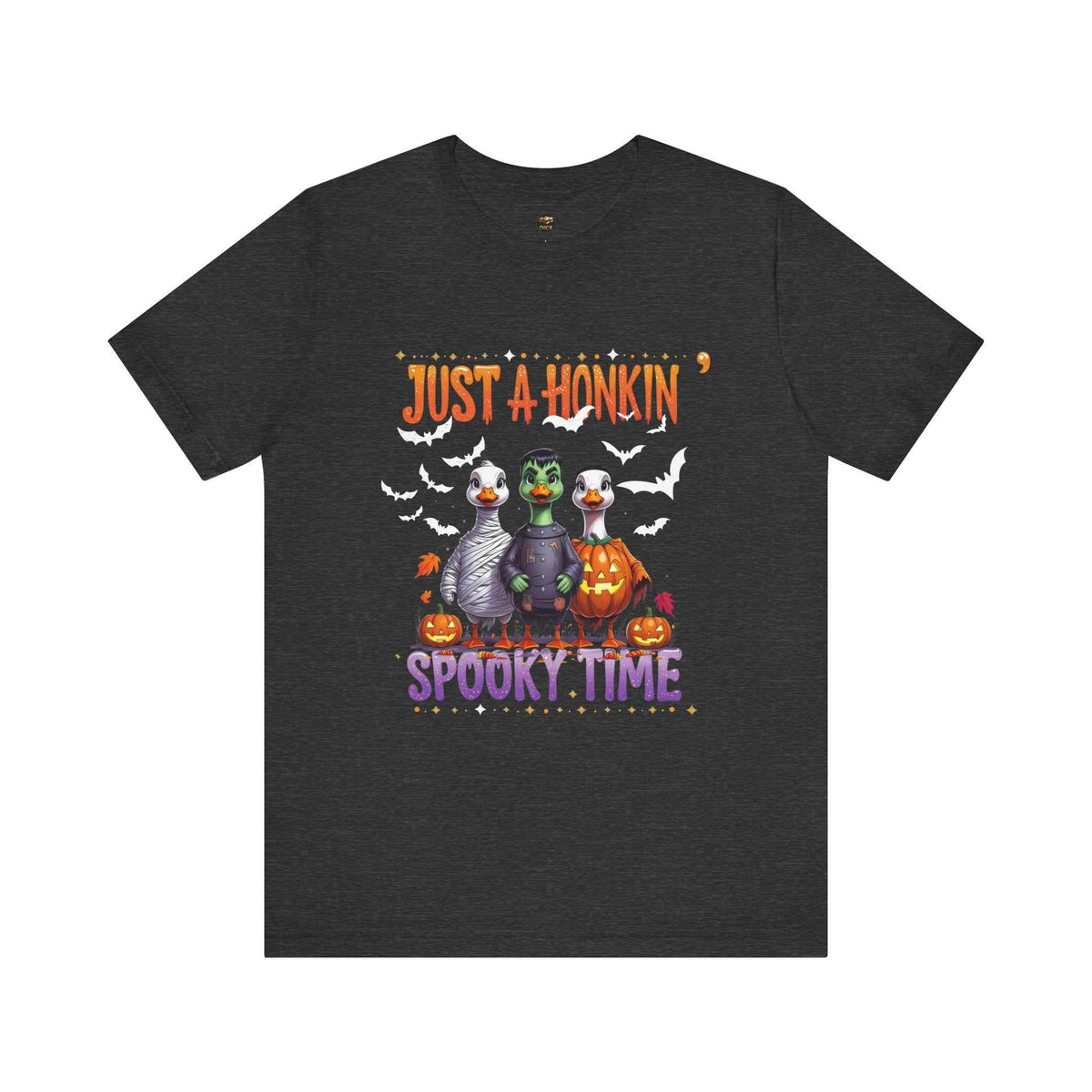 Just a Honkin’ Spooky Time Halloween T-shirt with white bats