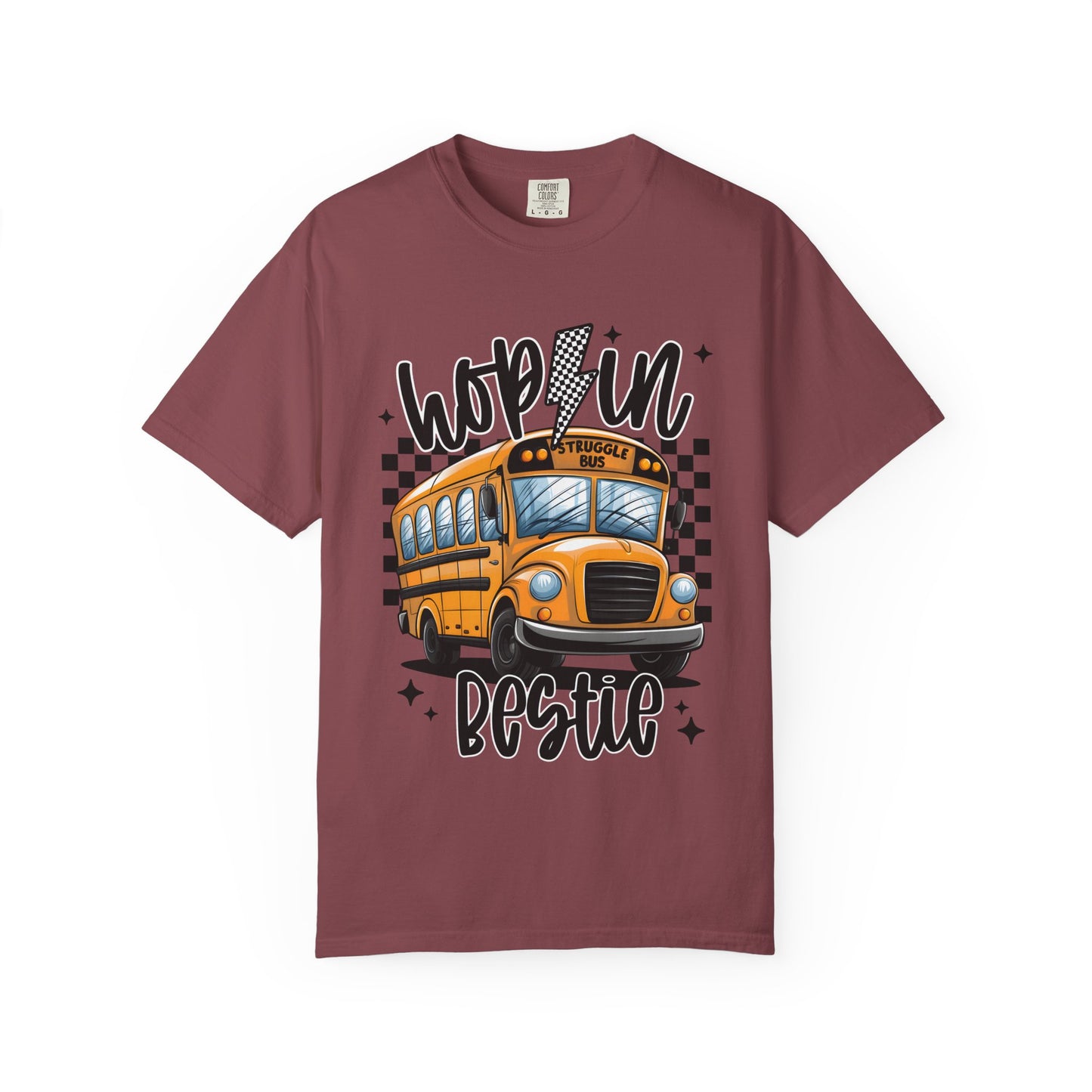 Hop On Bestie School Bus T-Shirt