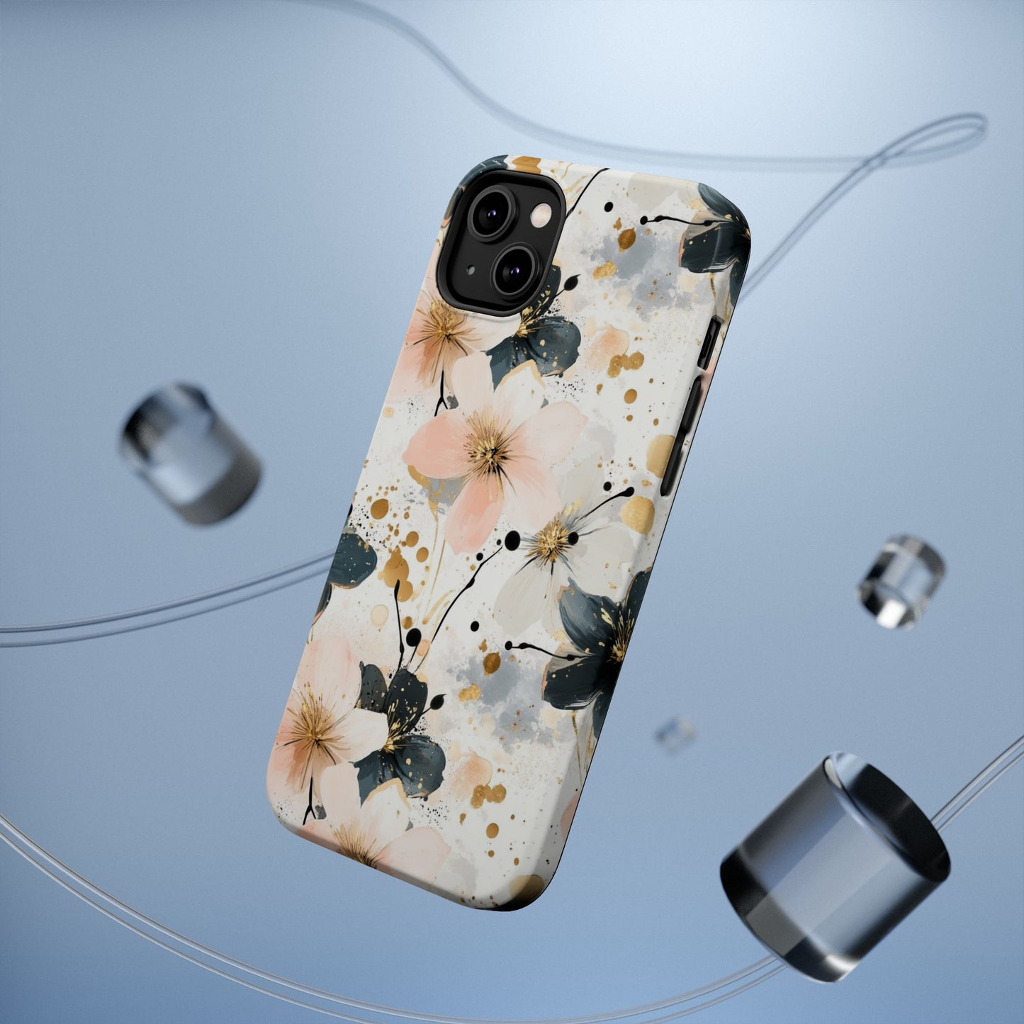 Flower Pattern Magnetic Tough Cases