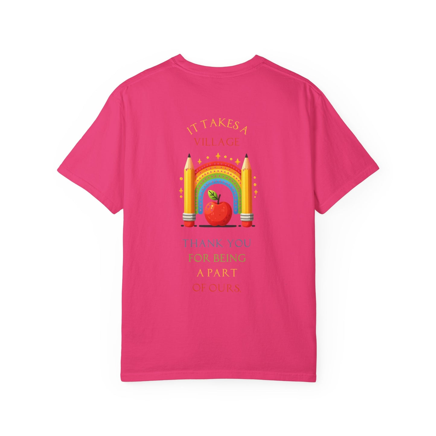 Teacher Appreciation GraphicT-Shirt – ‘It Takes a Village’ Design