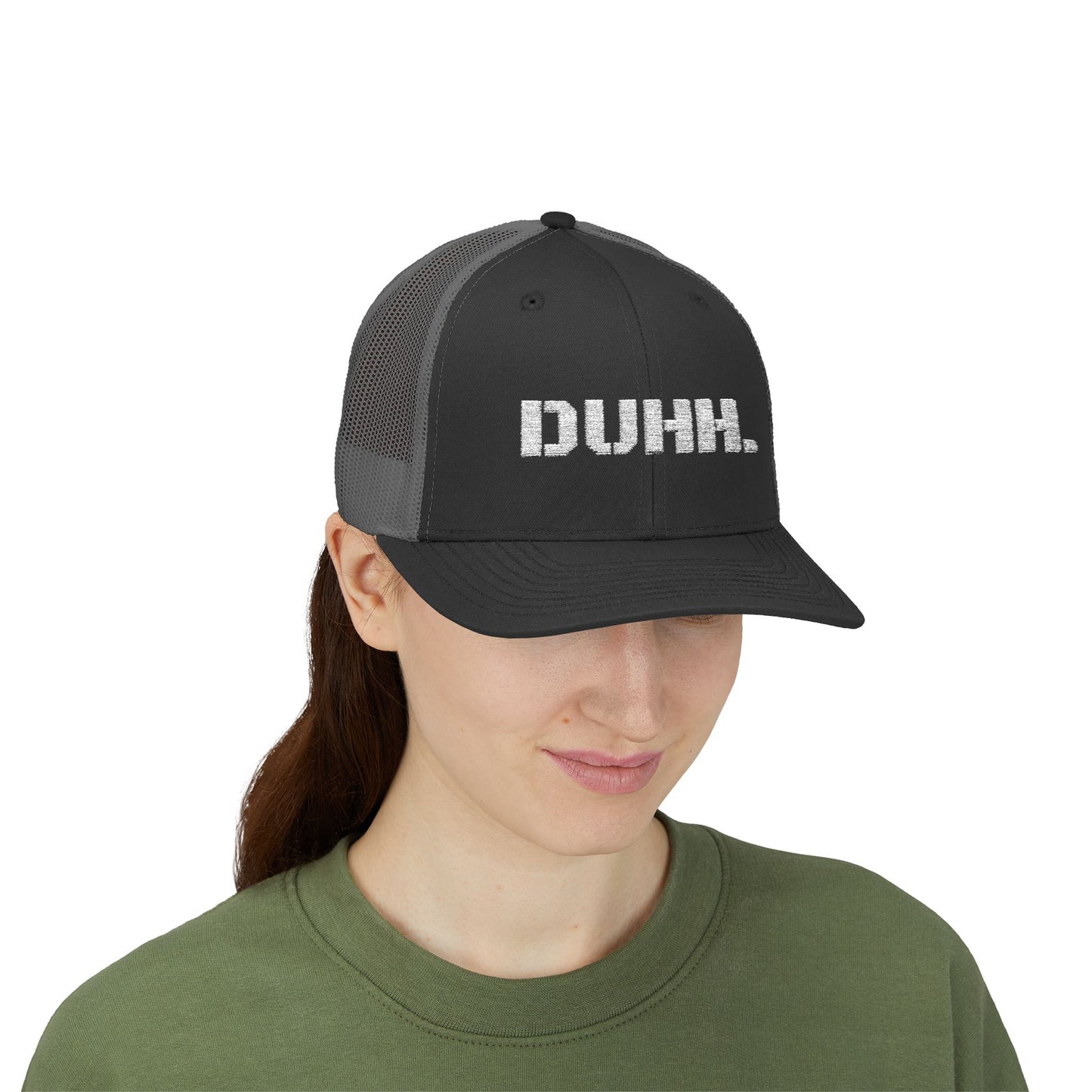 Trendy Snapback Cap with 'DUHH.' Design