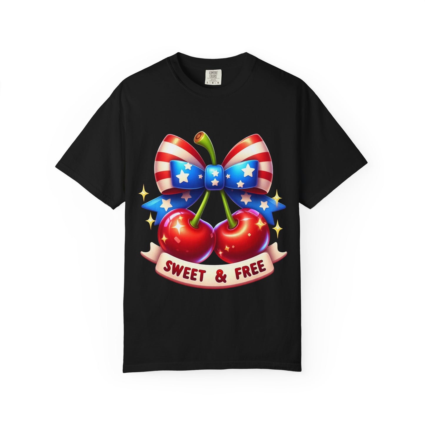 Sweet & Free Patriotic Cherry T-Shirt