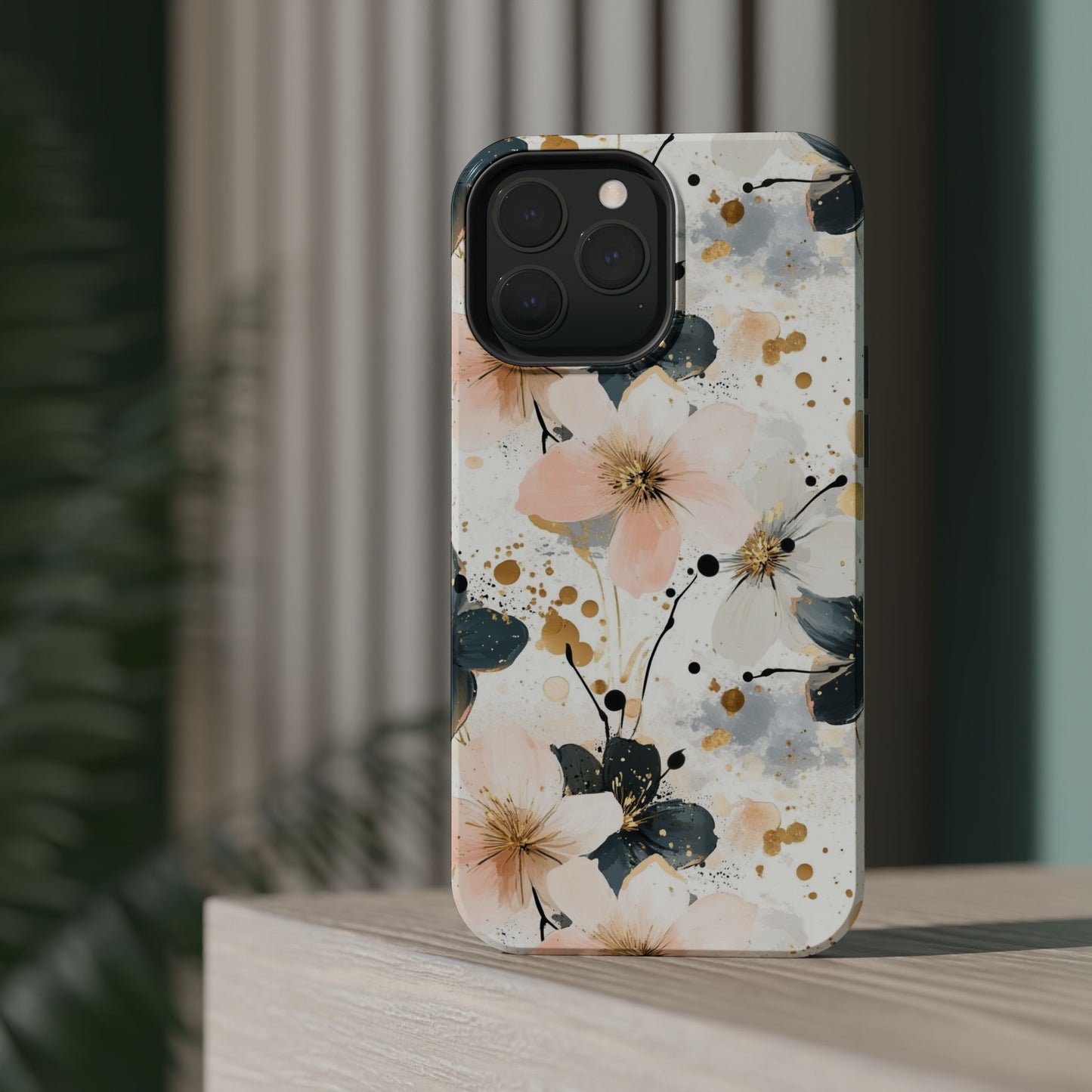 Flower Pattern Magnetic Tough Cases