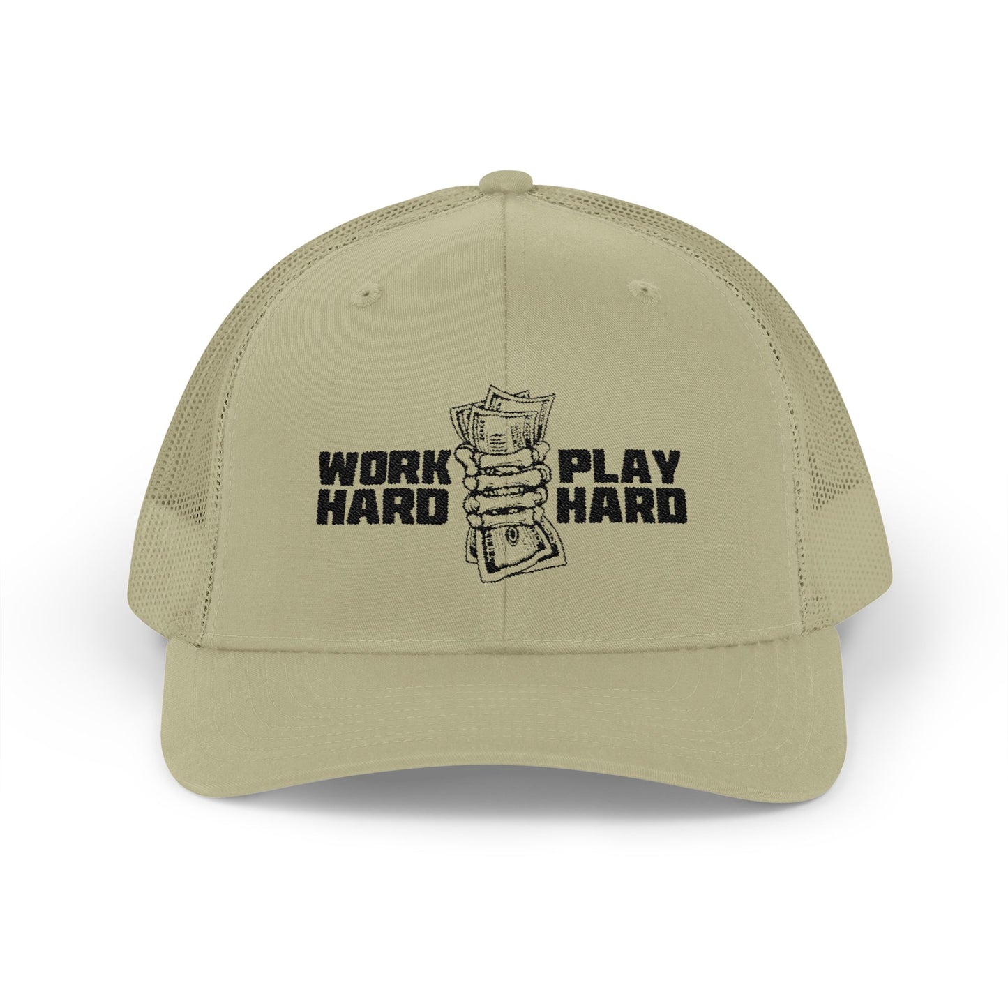 Work Hard Play Hard Snapback Trucker Cap