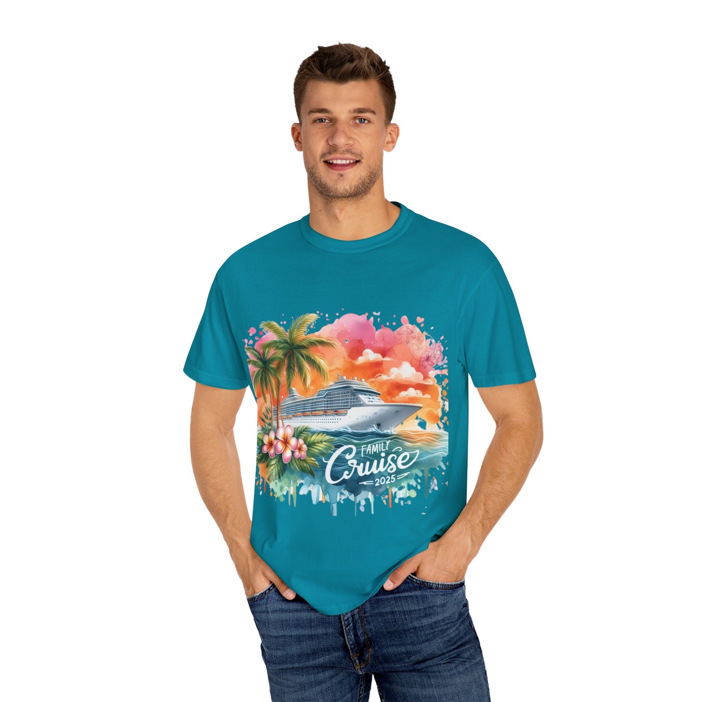 Family Cruise 2025 Watercolor T-Shirt