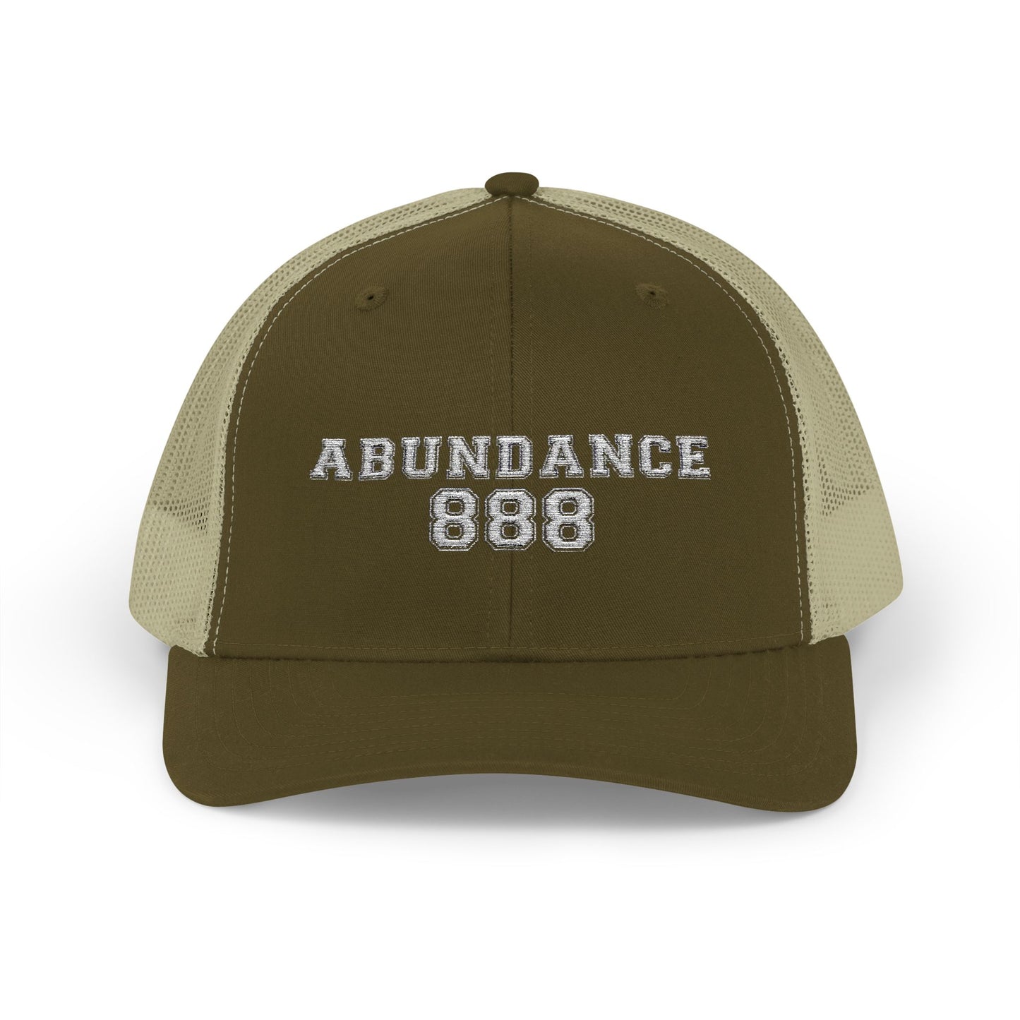 Snapback Trucker Cap with 'Abundance 888'