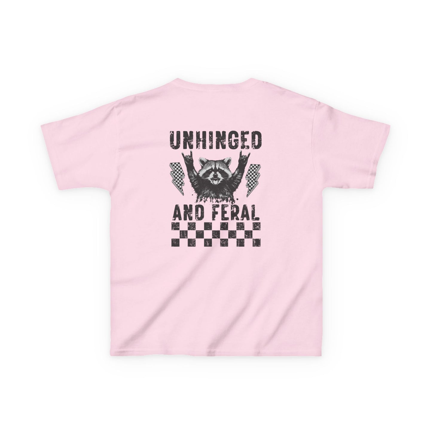 Unhinged & Feral Raccoon big Kids Tee