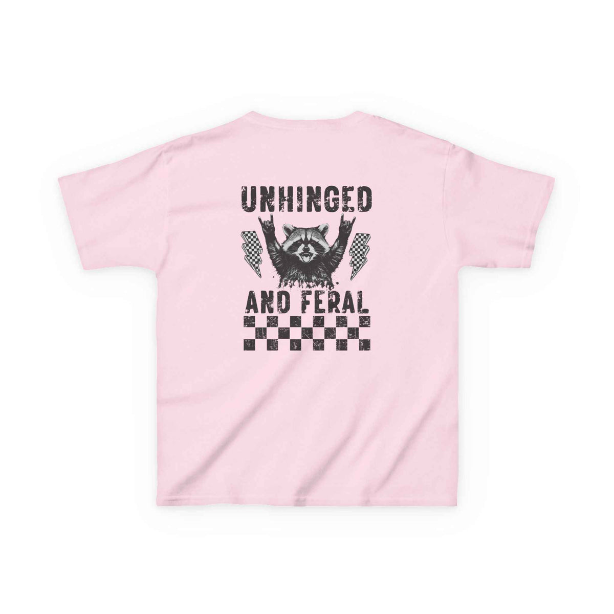 Unhinged & Feral Raccoon big Kids Tee