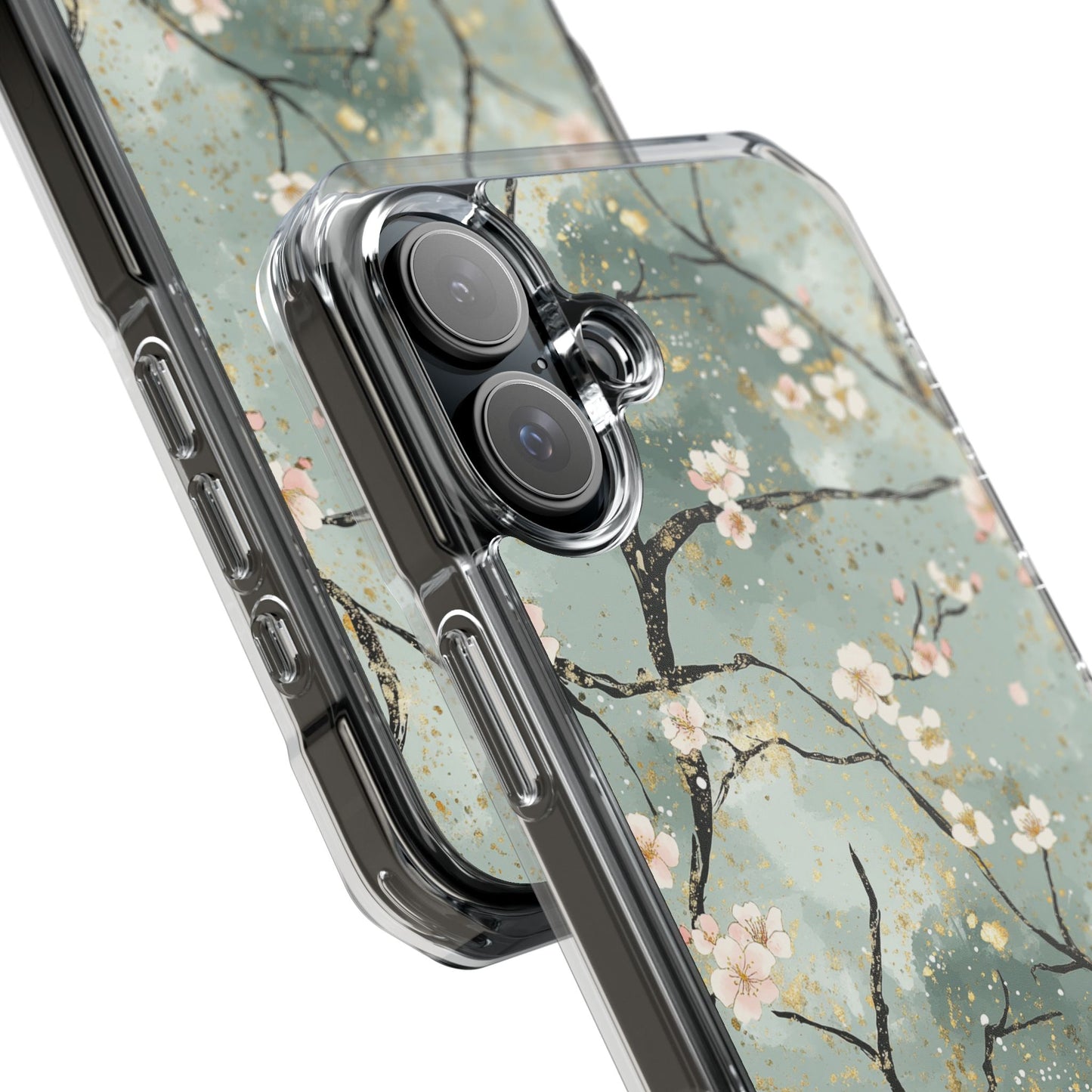 Floral Phone Case, Clear Impact Case, Nature Inspired Design