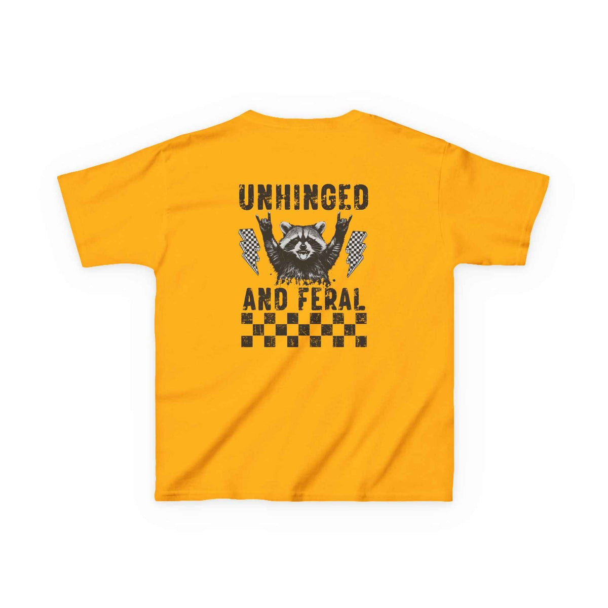 Unhinged & Feral Raccoon big Kids Tee