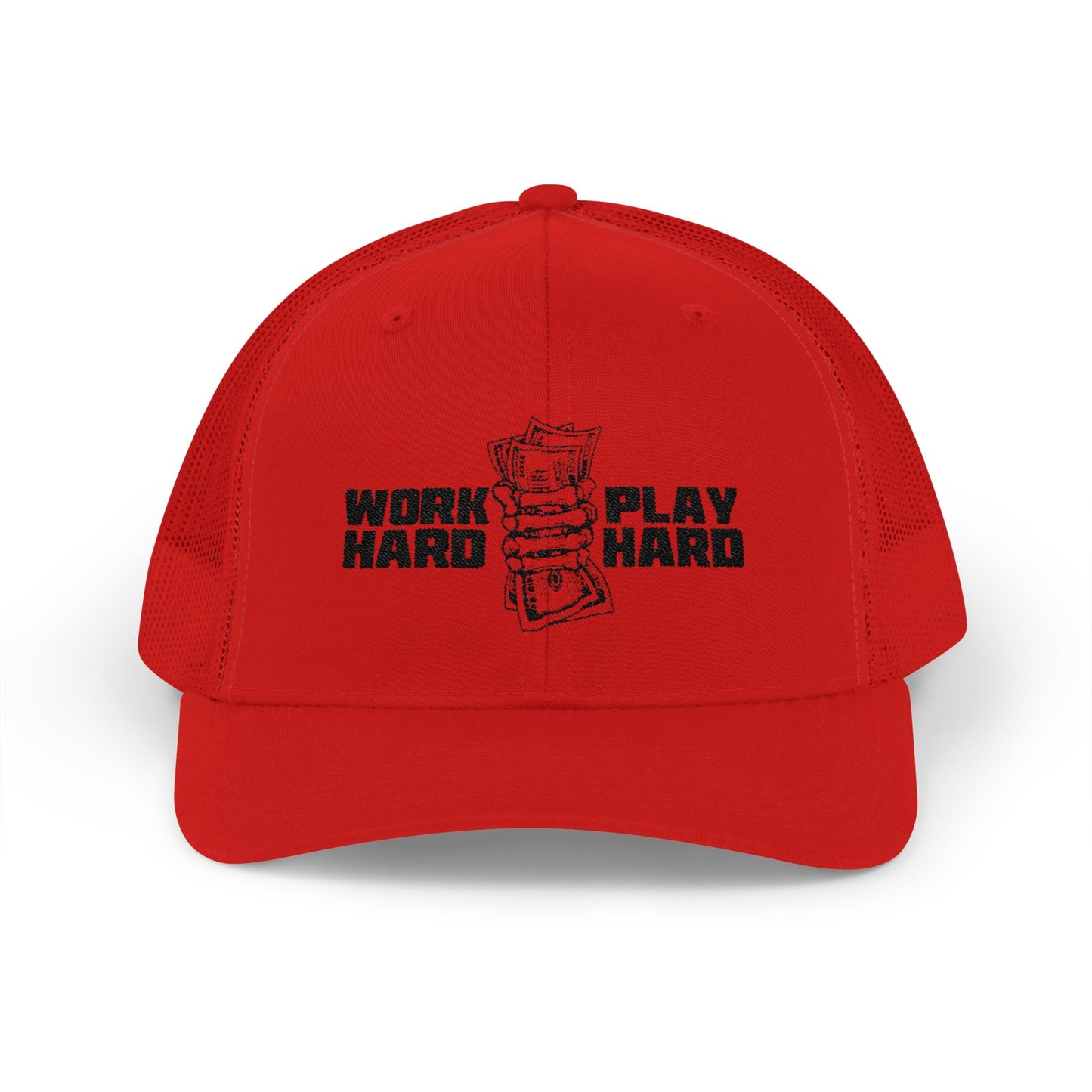 Work Hard Play Hard Snapback Trucker Cap