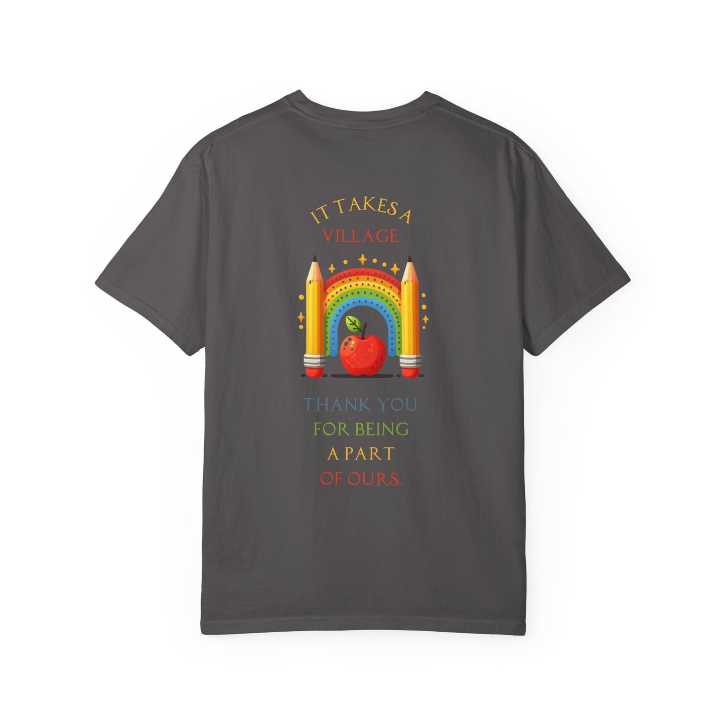 Teacher Appreciation GraphicT-Shirt – ‘It Takes a Village’ Design