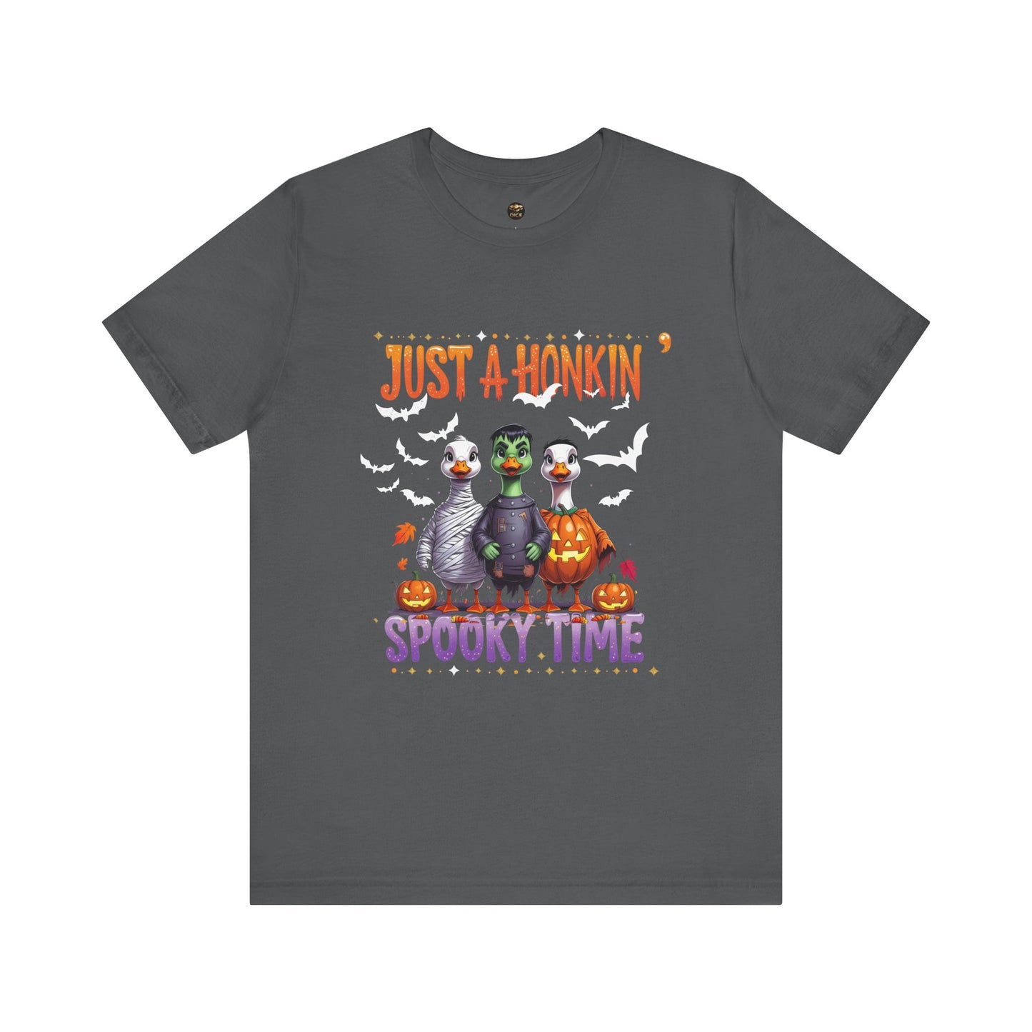 Spooky Tee - Just A Honkin Spooky Time (White Bats)