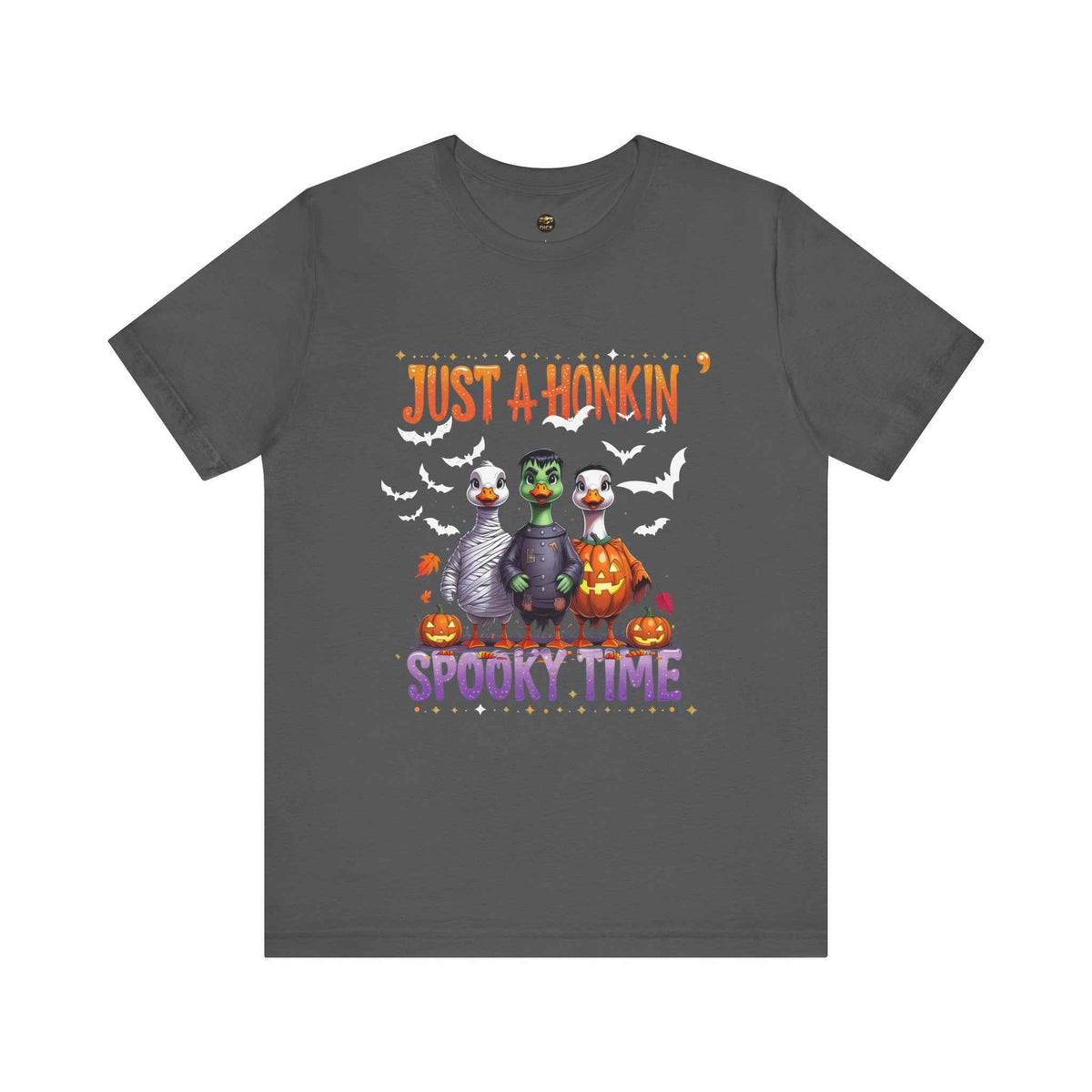 Just a Honkin’ Spooky Time Halloween T-shirt with white bats