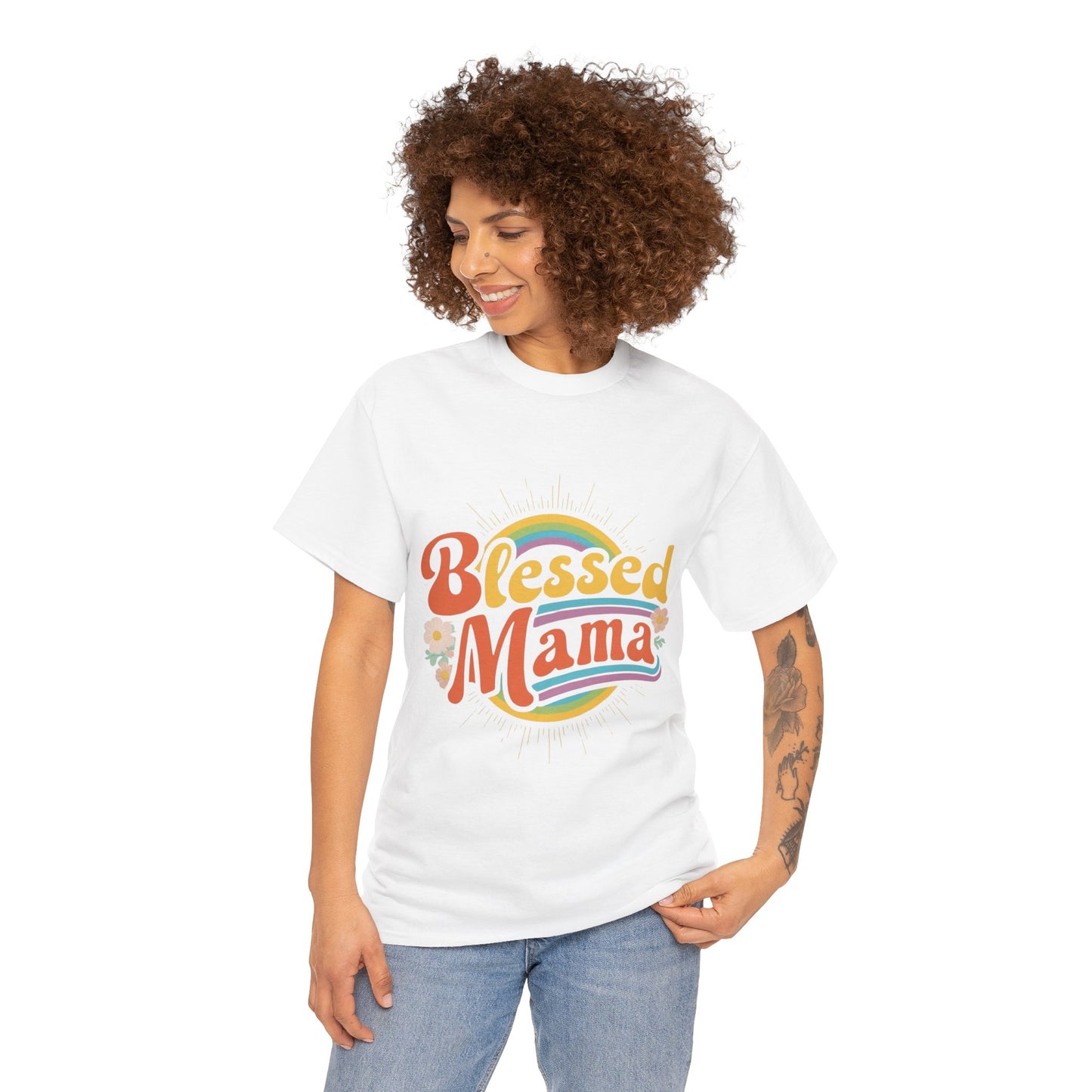 Blessed Mama Unisex Heavy Cotton Tee