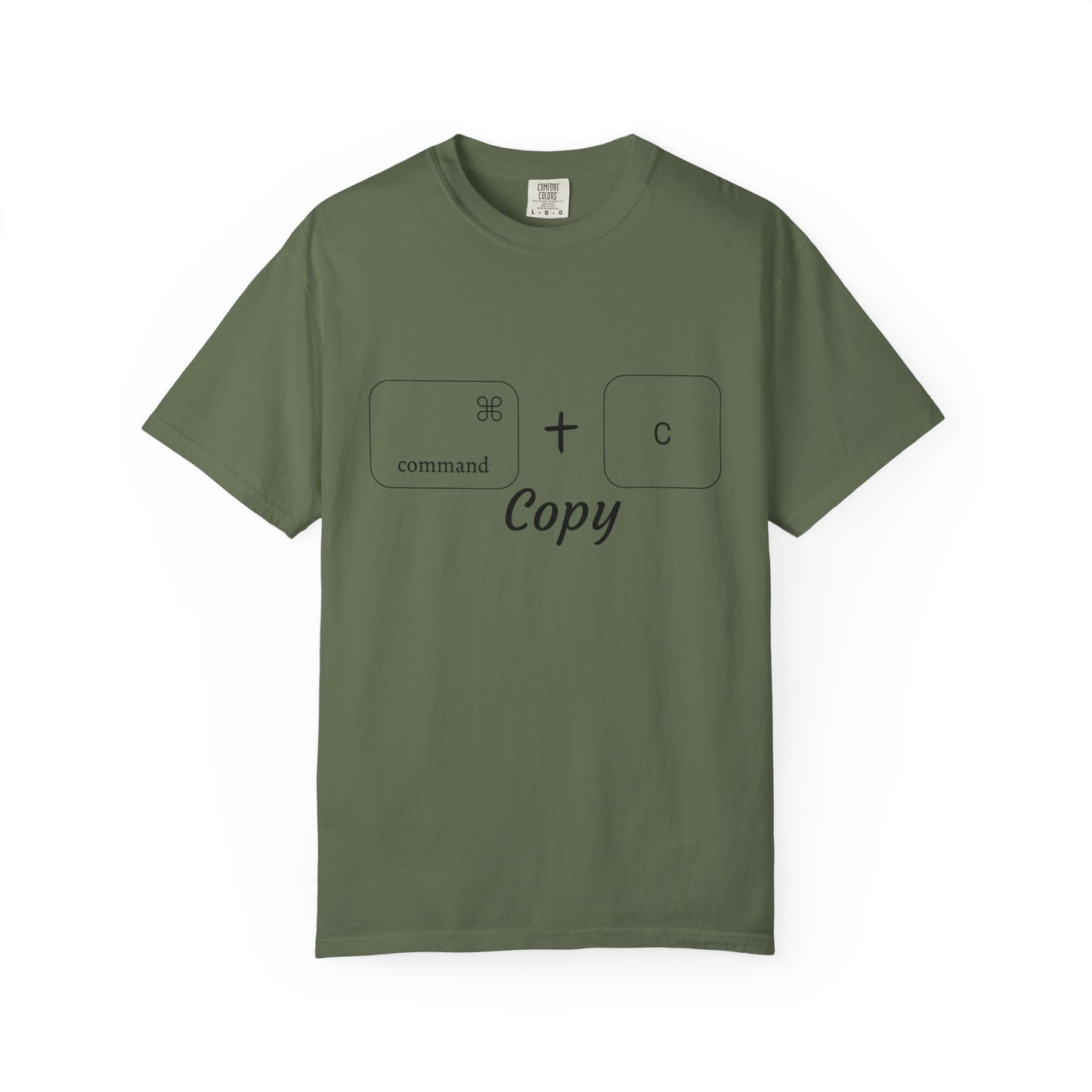 Command + C Copy T-Shirt (black border)