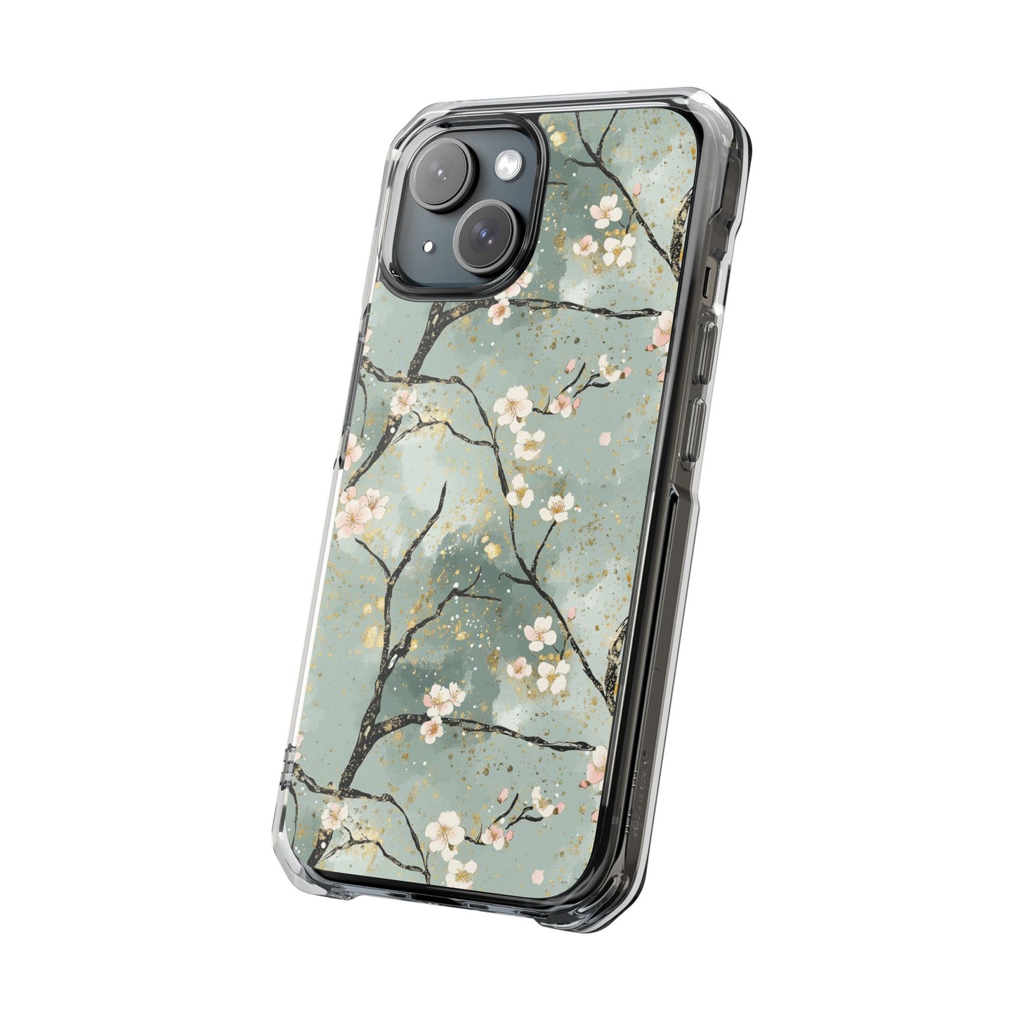 Floral Phone Case, Clear Impact Case, Nature Inspired Design