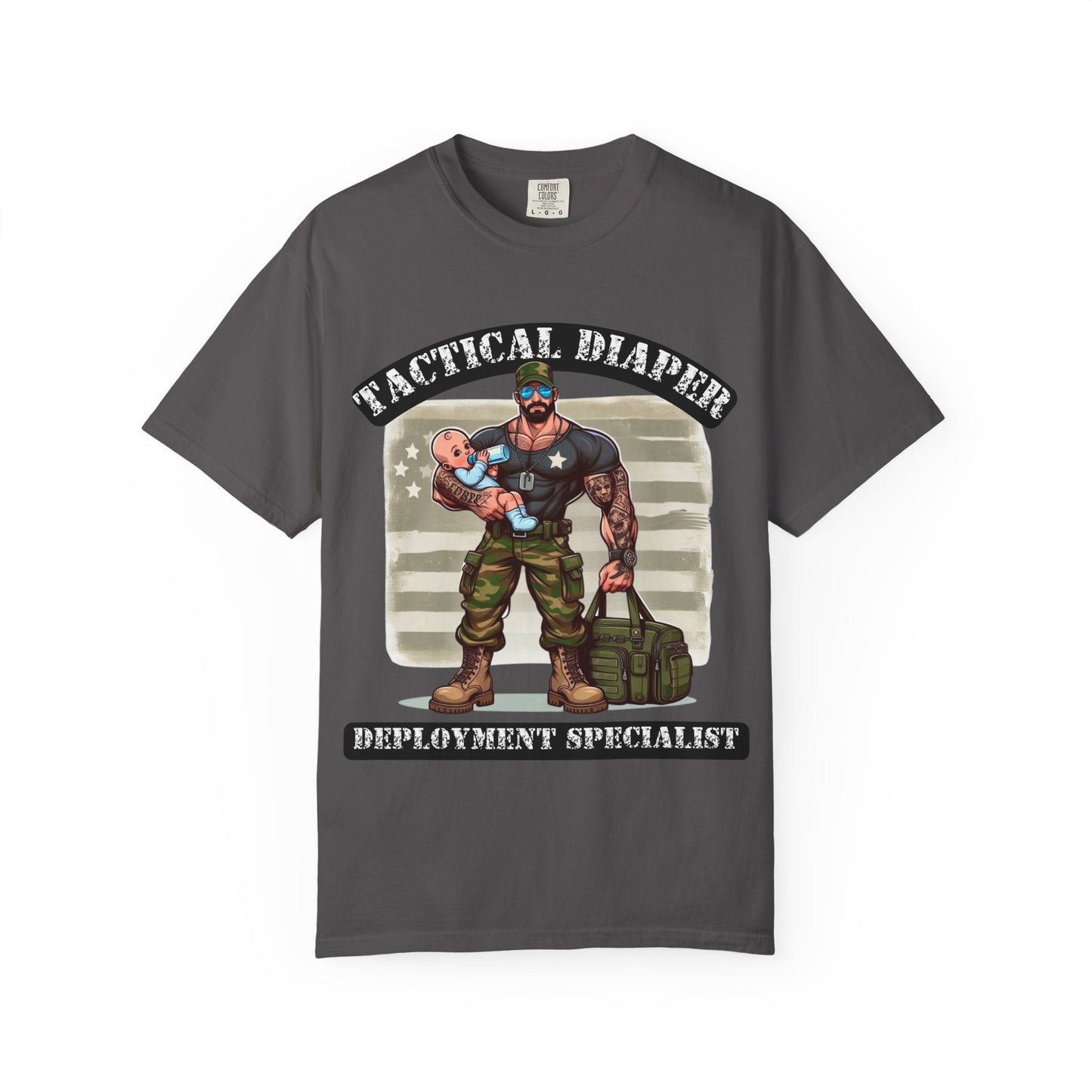 Tactical Dad T-Shirt - Black/White text