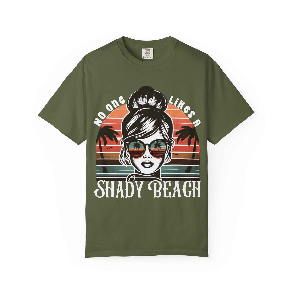 No One Likes a Shady Beach funny summer graphic T-shirt