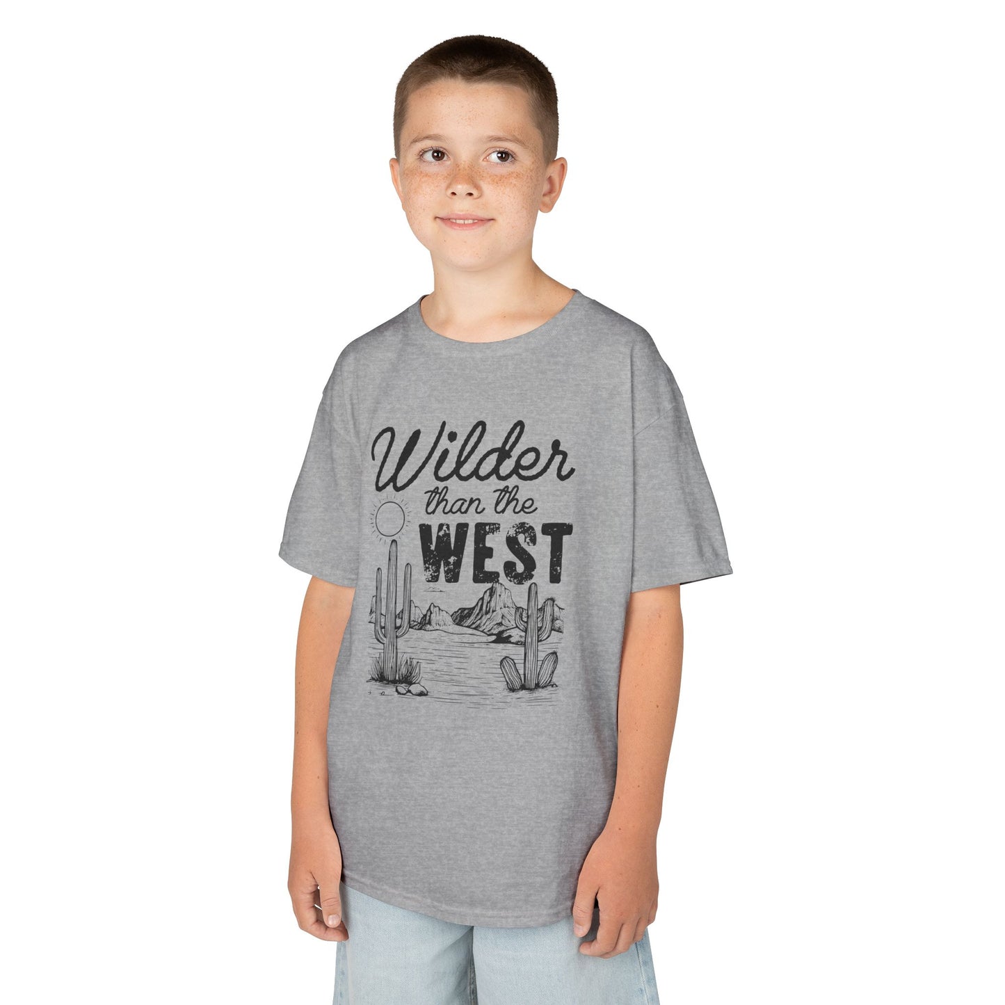 Adventurous Kids Cotton Tee - Wilder than the West