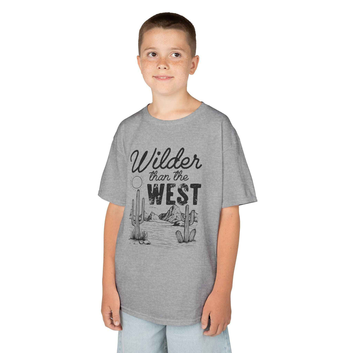 Adventurous Kids Cotton Tee - Wilder than the West