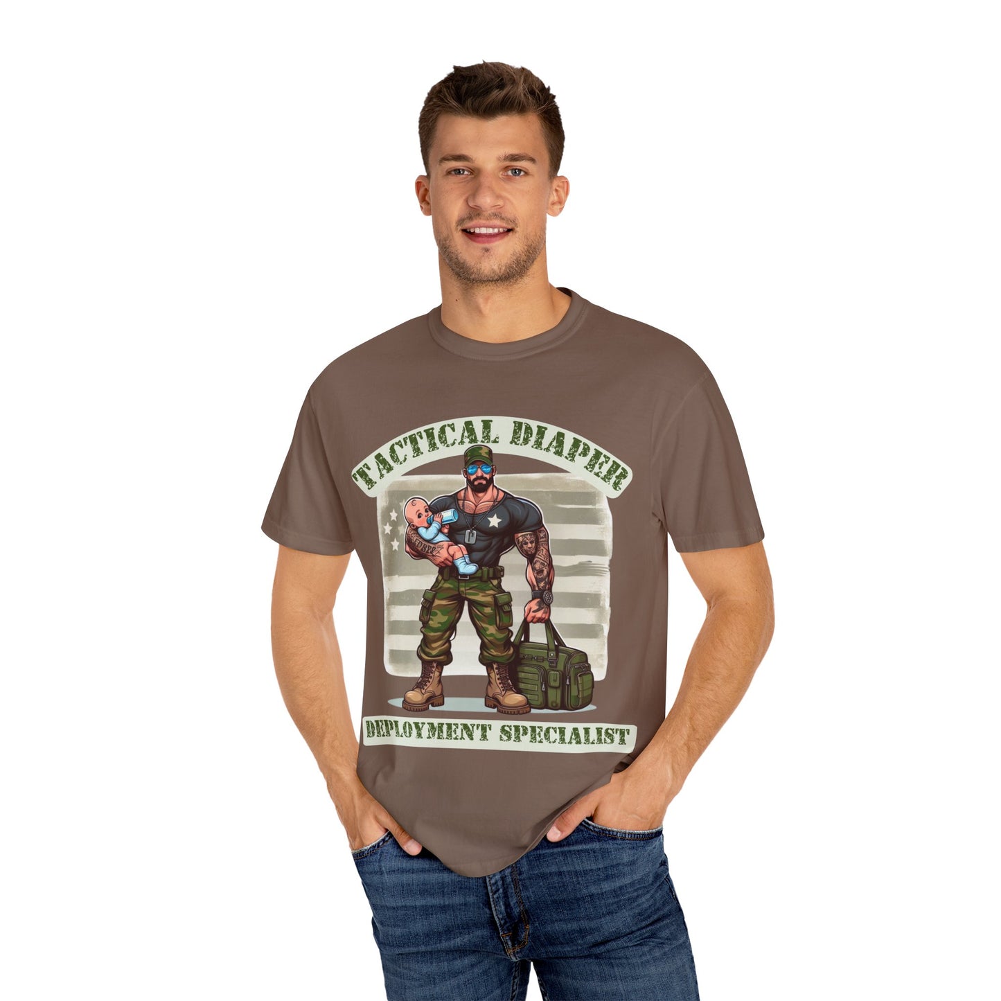 Tactical Dad Tshirt - Green Text