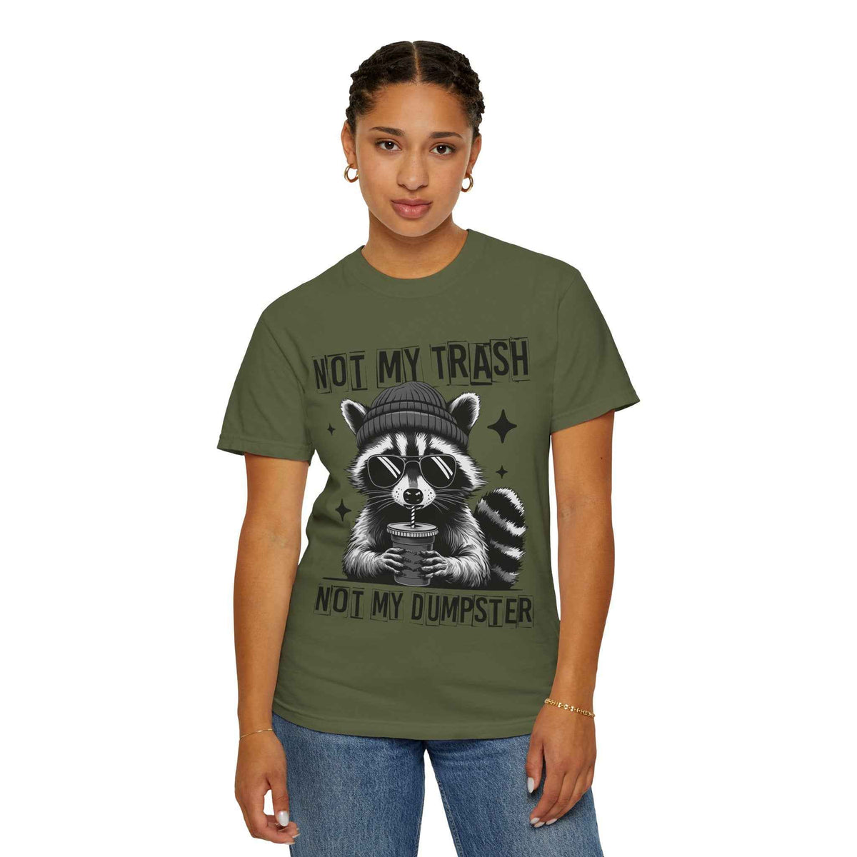Not My Trash, Not My Dumpster' Raccoon Graphic Tee