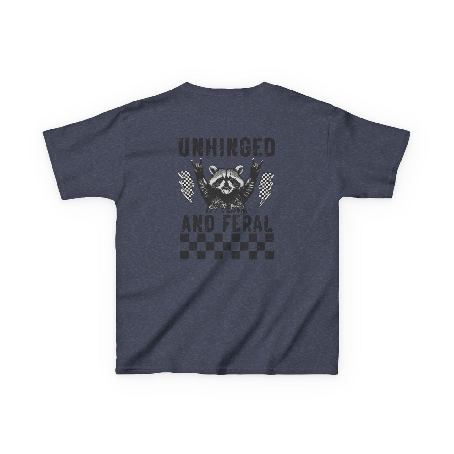 Unhinged & Feral Raccoon big Kids Tee