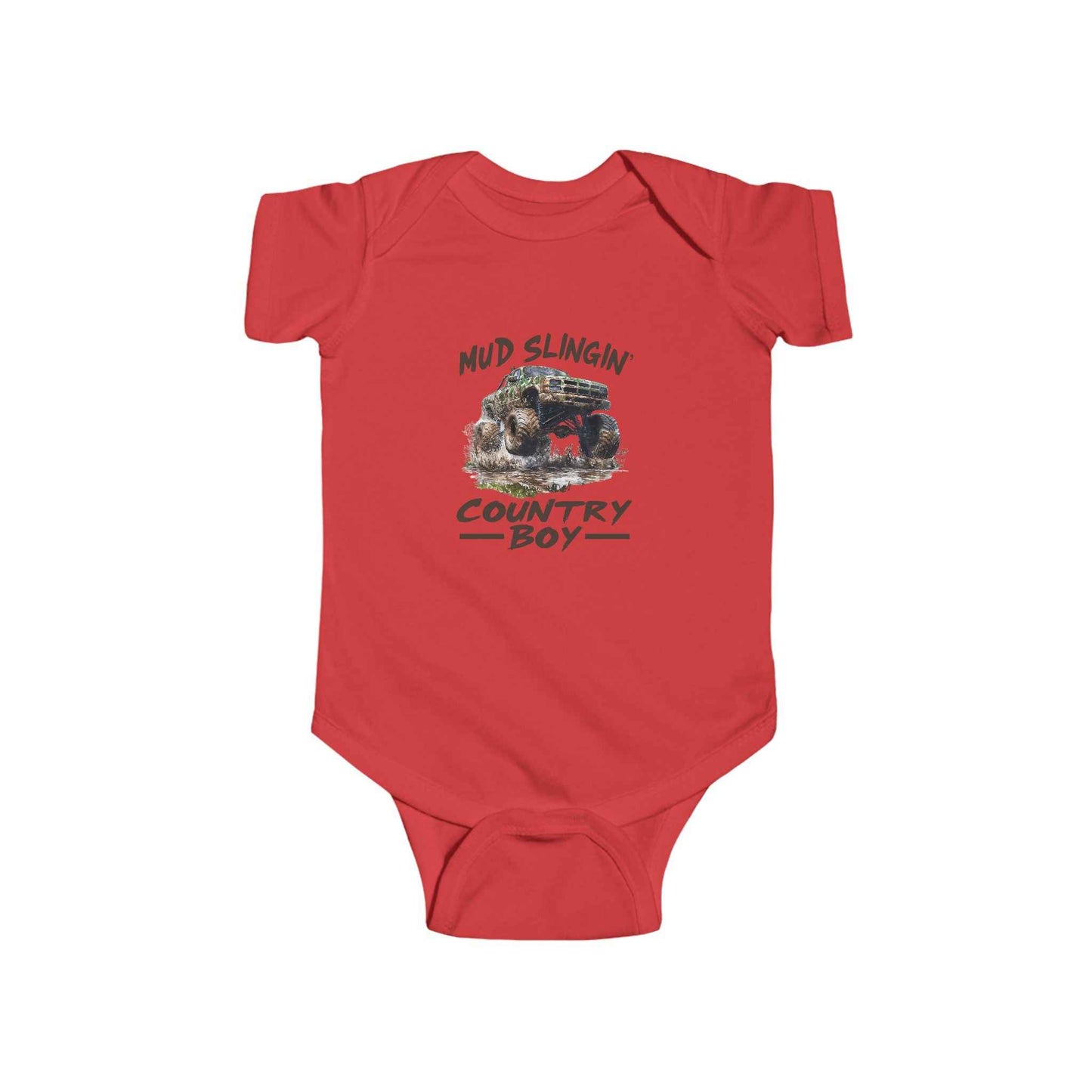 Infant Country Boy Bodysuit - Mud Slingin Baby Outfit
