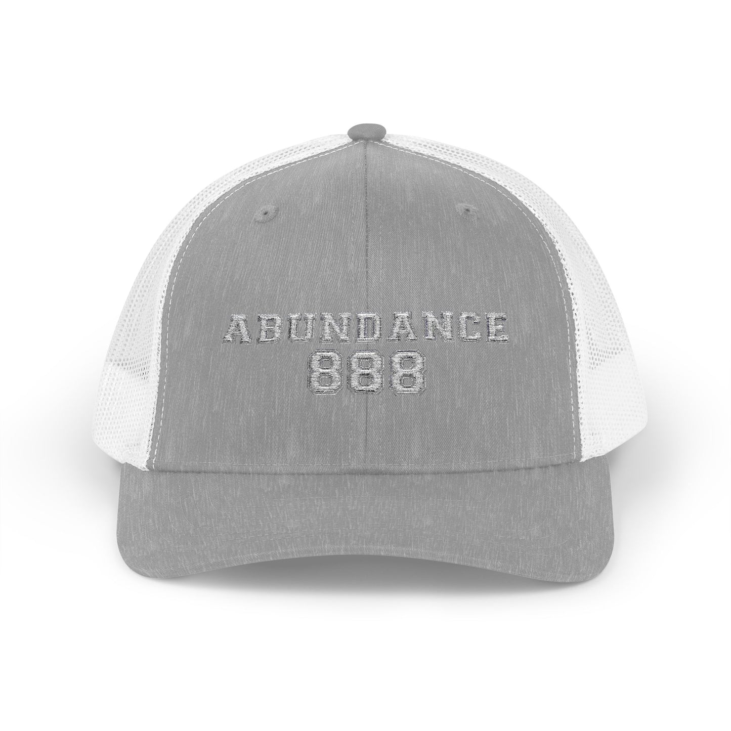Snapback Trucker Cap with 'Abundance 888'
