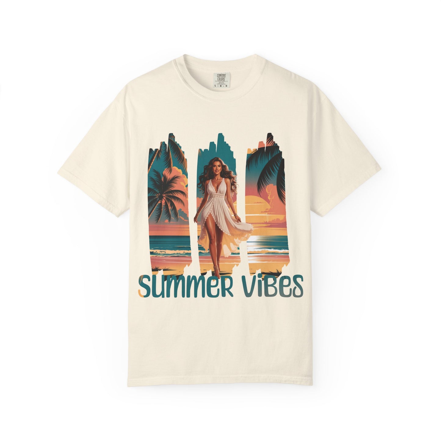 Summer Vibes Brush Stroke- Puerto Rico Beach Days & Vacation