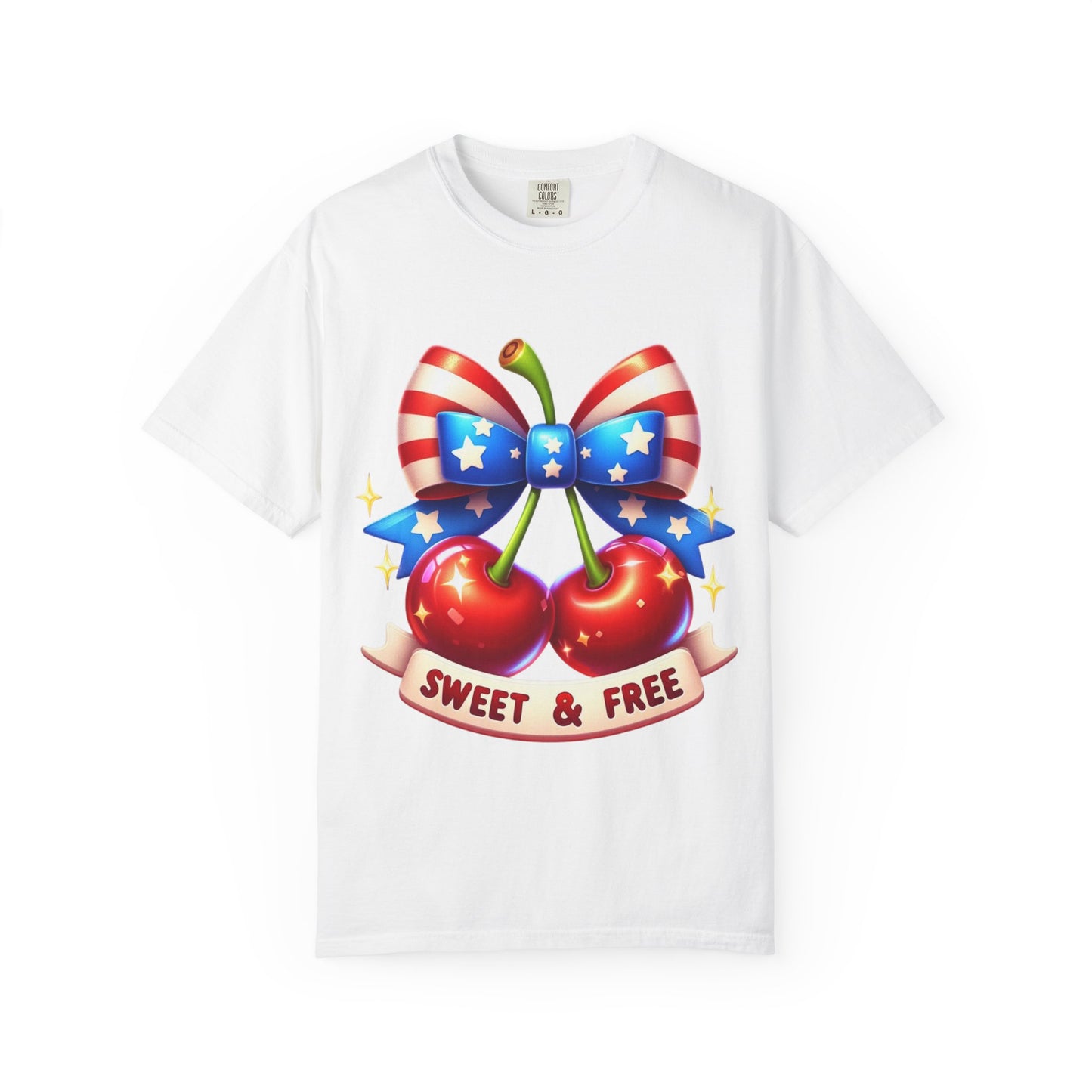Sweet & Free Patriotic Cherry T-Shirt