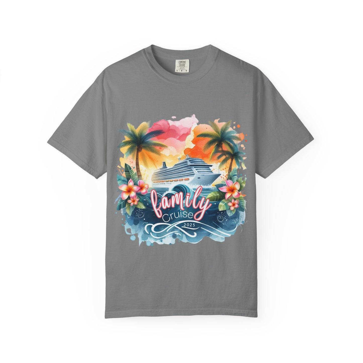 Family Cruise 2025 Unisex Garment-Dyed T-Shirt | Family Matching Tees