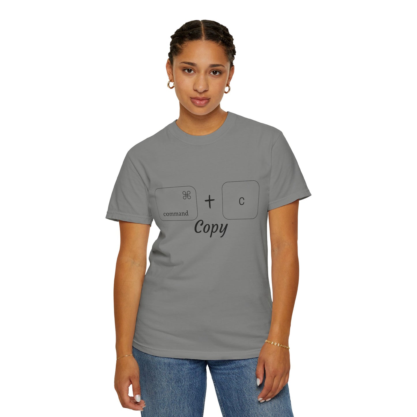 Command + C Copy T-Shirt (black border)