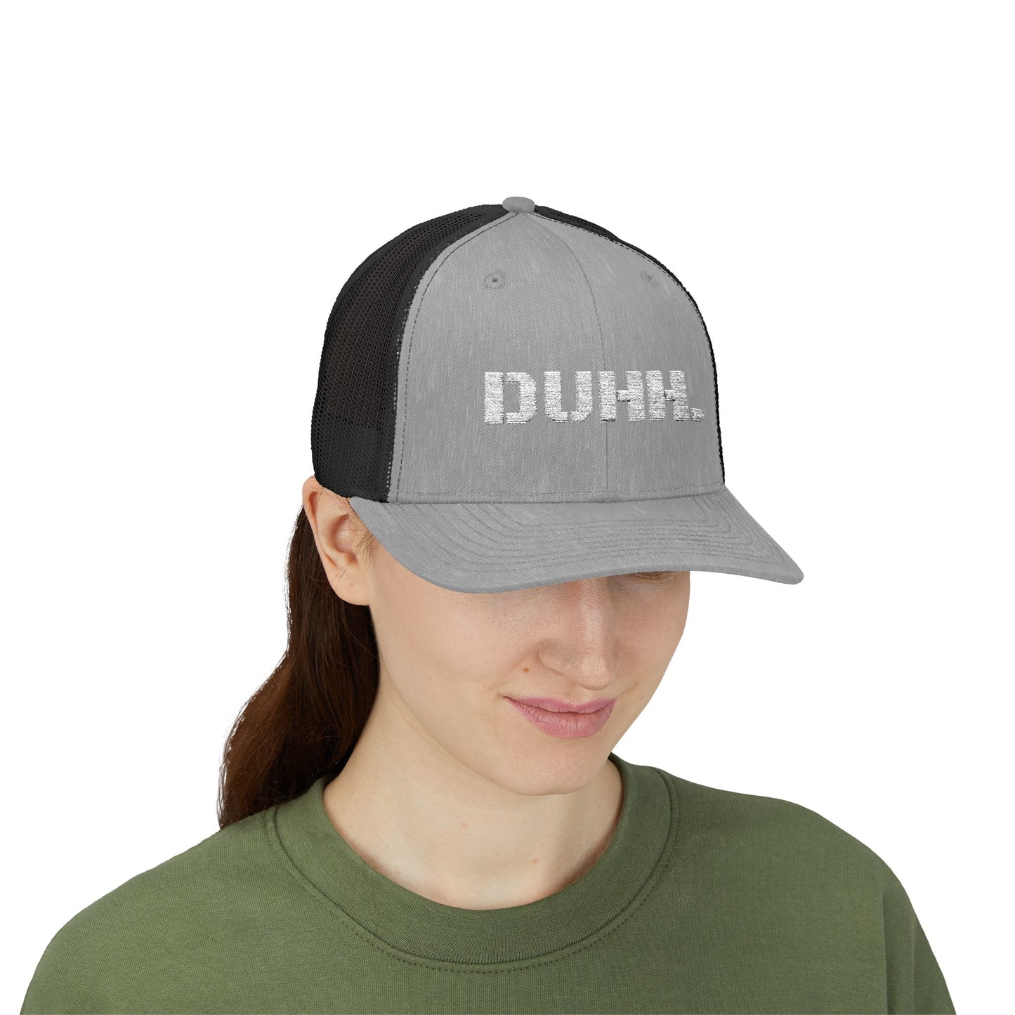 Trendy Snapback Cap with 'DUHH.' Design