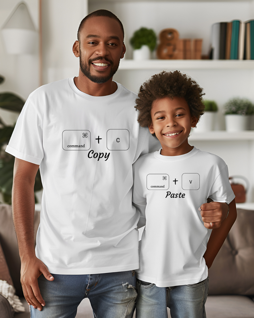Command + C Copy T-Shirt (black border)