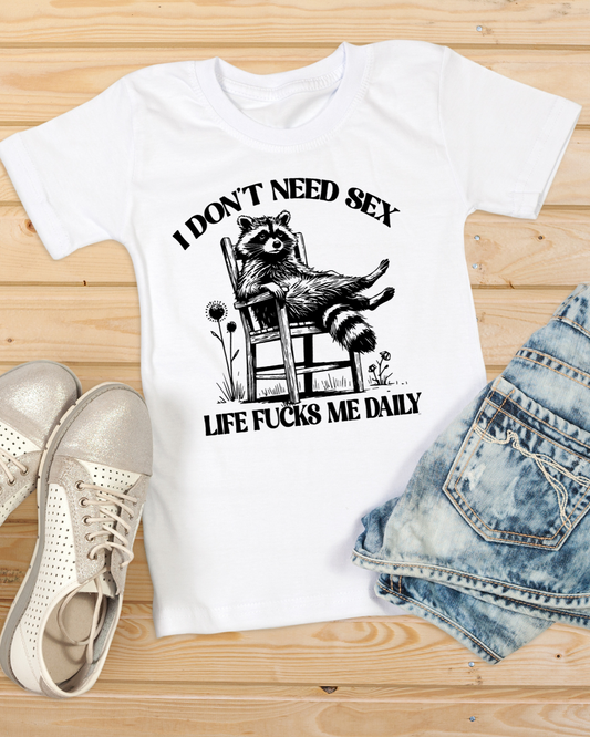 Funny Raccoon Graphic T-shirt