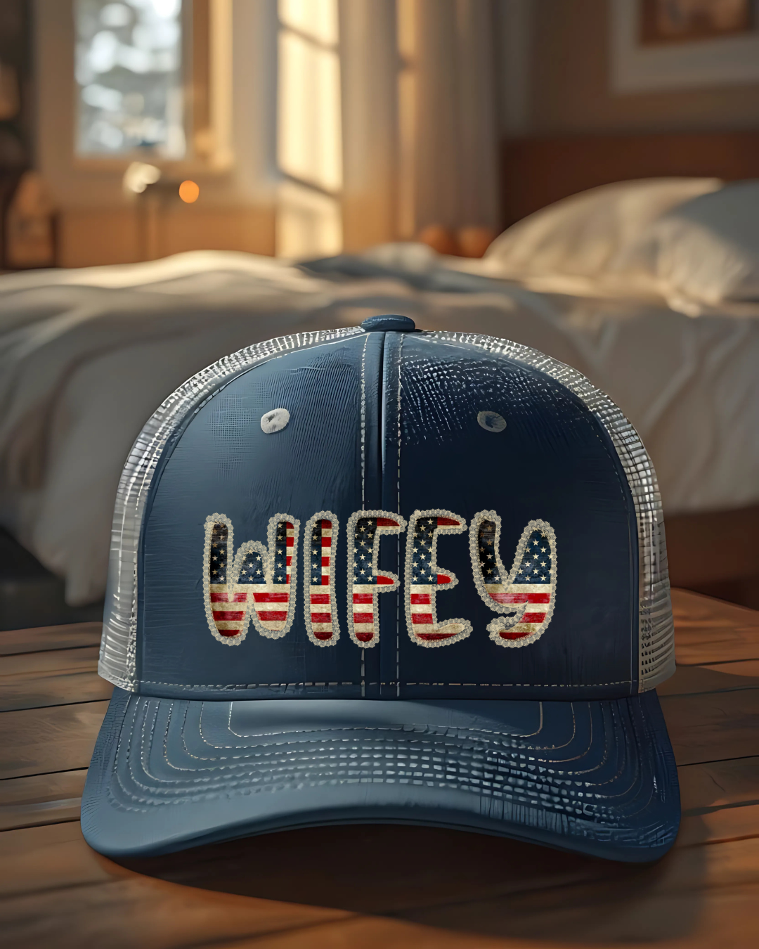 Wife-Approved Snapback Trucker Cap