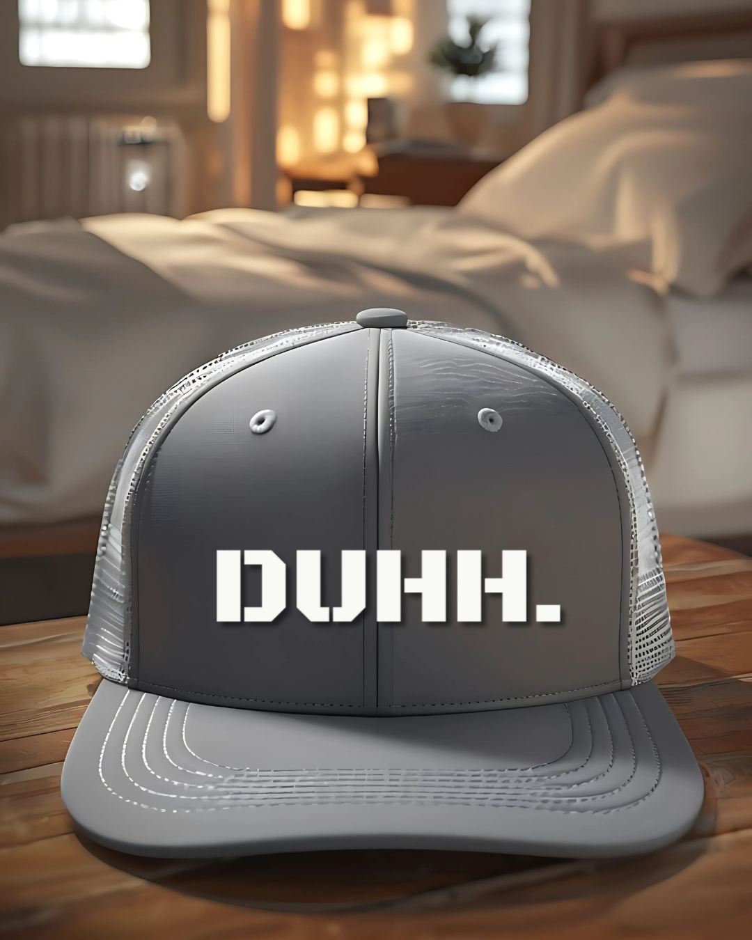 Trendy Snapback Cap with 'DUHH.' Design