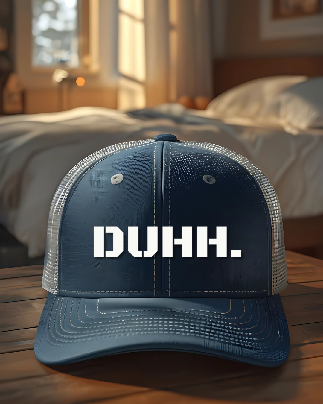 Trendy Snapback Cap with 'DUHH.' Design