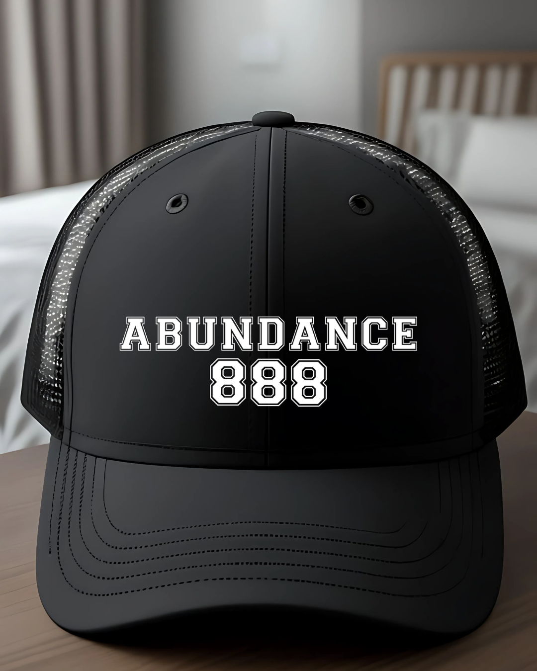 Snapback Trucker Cap with 'Abundance 888'