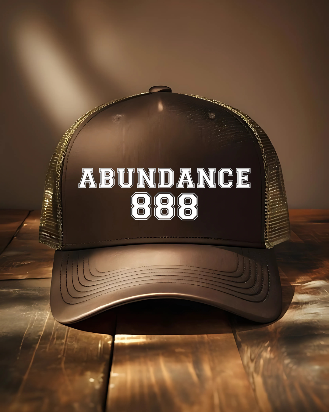 Snapback Trucker Cap with 'Abundance 888'