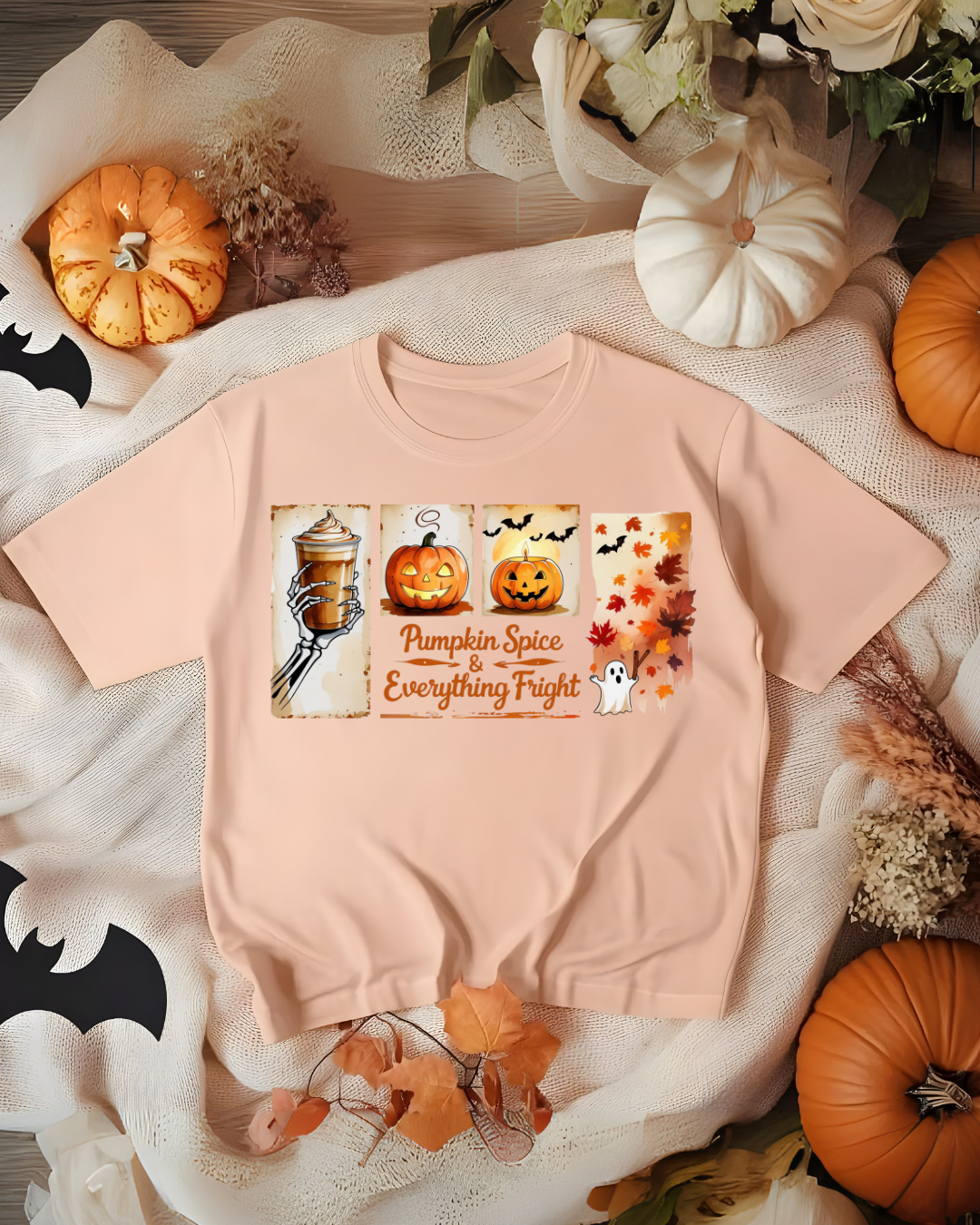 Pumpkin Spice Fall Tee - Autumn, Halloween Shirt