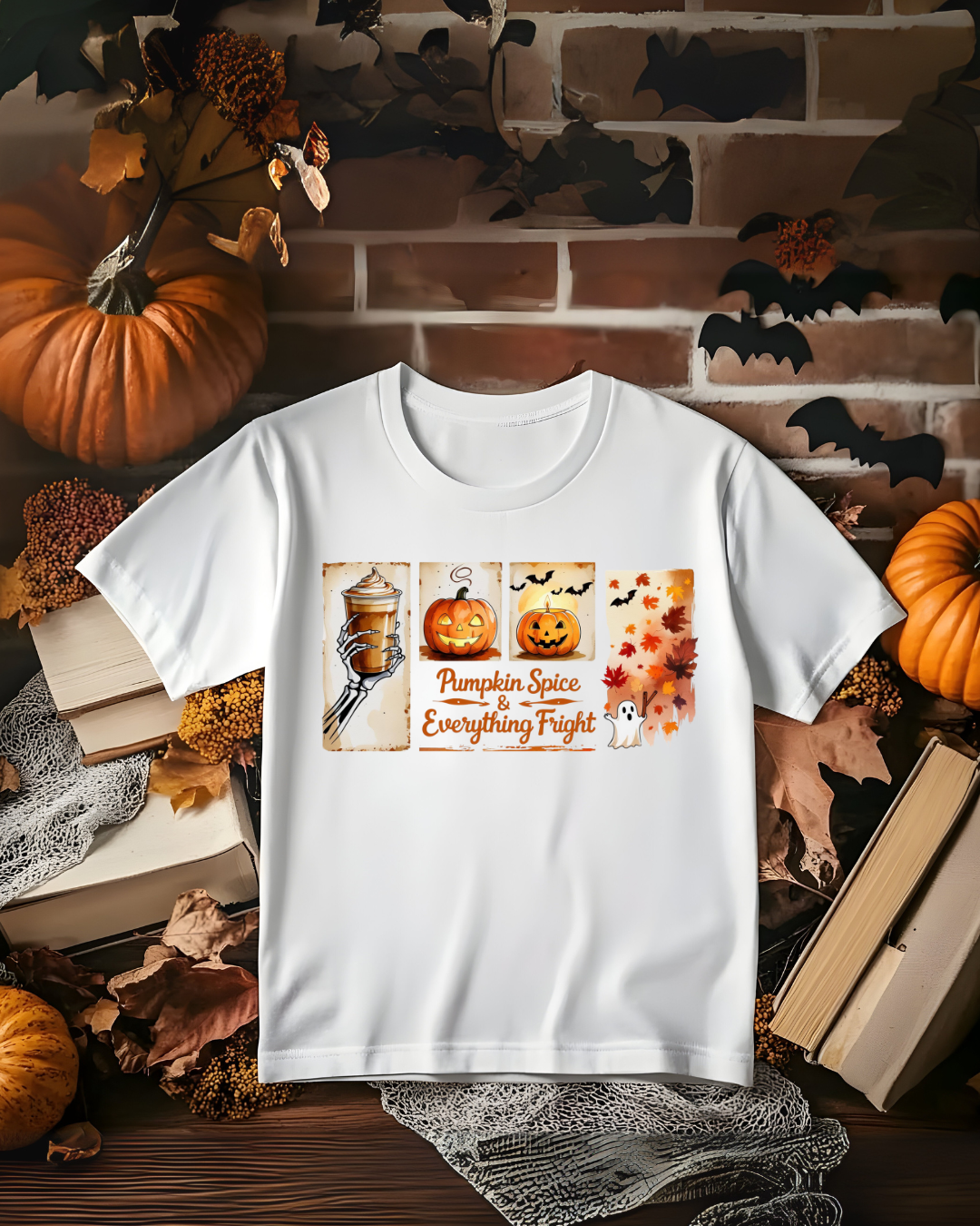 Pumpkin Spice Fall Tee - Autumn, Halloween Shirt