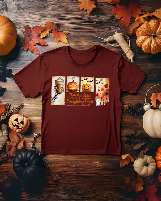 Pumpkin Spice Fall Tee - Autumn, Halloween Shirt