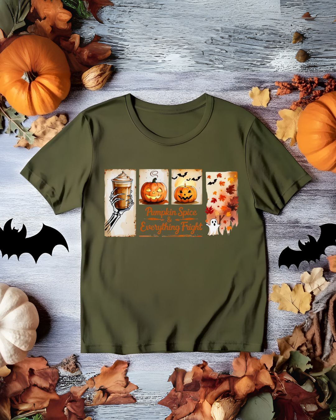 Pumpkin Spice Fall Tee - Autumn, Halloween Shirt