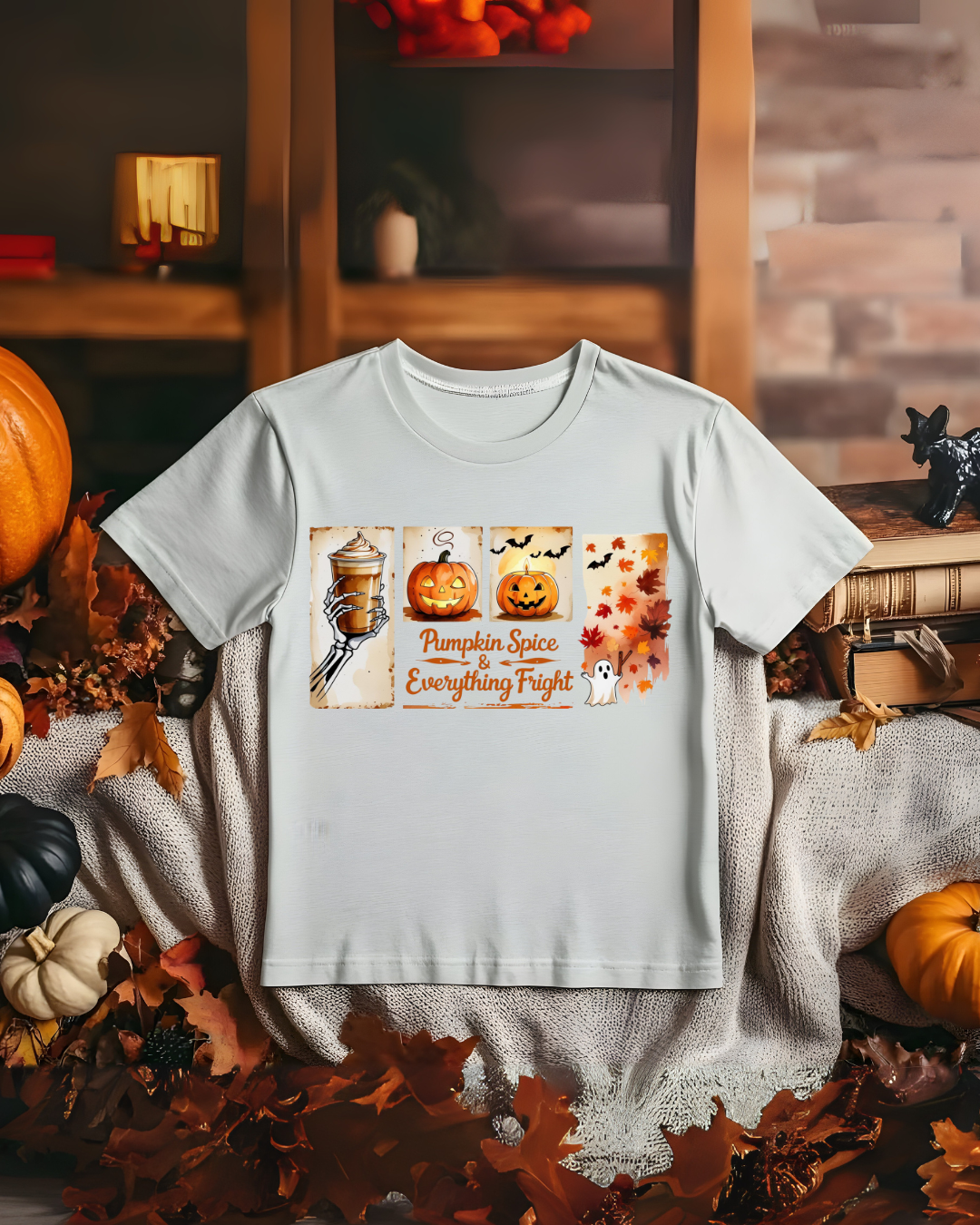 Pumpkin Spice Fall Tee - Autumn, Halloween Shirt