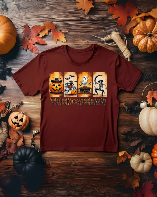 Halloween Trick or Yeehaw Tee