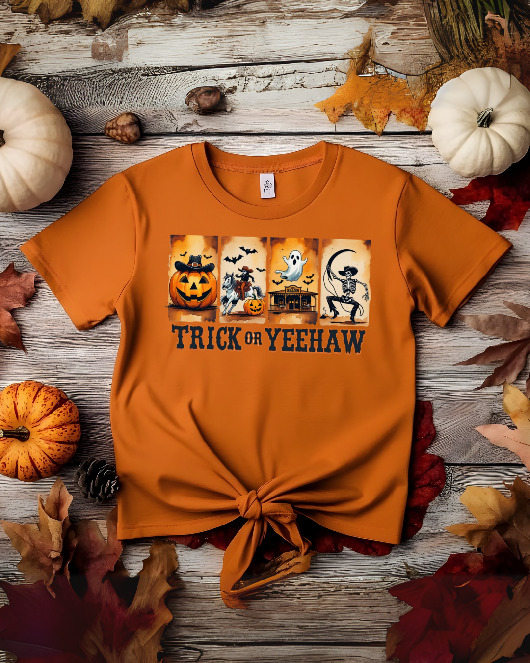Halloween Trick or Yeehaw Tee