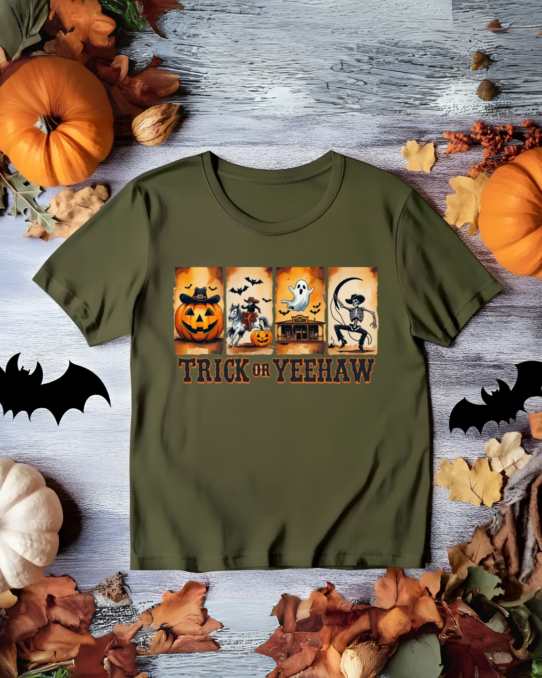 Halloween Trick or Yeehaw Tee